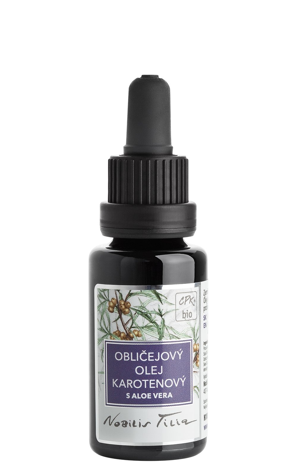 Obličejový olej Karotenový s Aloe vera: 20 ml